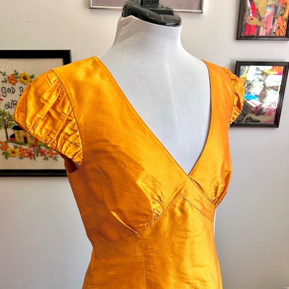 Vintage NWT Simon Chang 100% Silk Cocktail Dress 90s Y2K - Picture 3 of 15